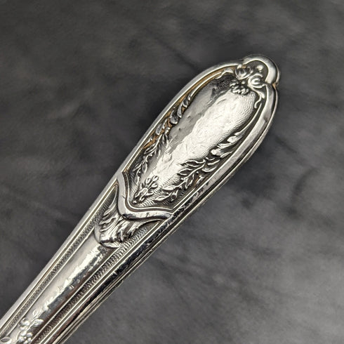 French antique sterling silver handle hors d'oeuvre cutlery set in case